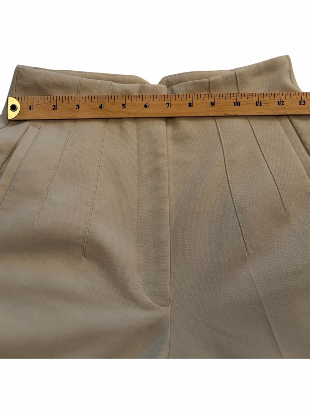 Zara tailored trousers-high-waisted-front pleats-side pockets -Size XS - Picture 4 of 8